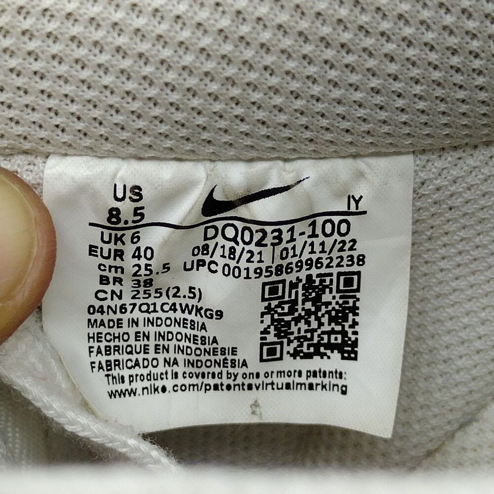 Nike Air Force 1 ‘07 SE Pearl  Sneakers Shoes Womens Size 8.5 White DQ0231-100 - Picture 7 of 7